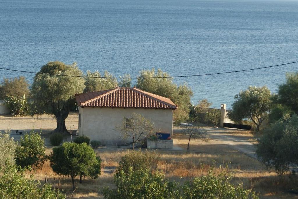 House By The Sea At Skaloma, Loutraki Villa Limni Vouliagmenis Eksteriør bilde